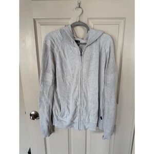 Stone‎ Falcon Knit Zip Up Hoodie Lightweight Sweater Jacket XL z2
